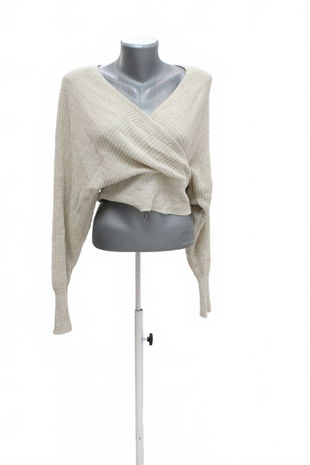 Dámsky sveter Trendyol, farba béžová, veľkosť L