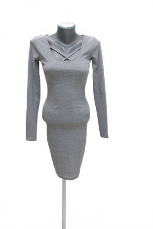 Dámske šaty Fbsister, farba sivá, veľkosť XS