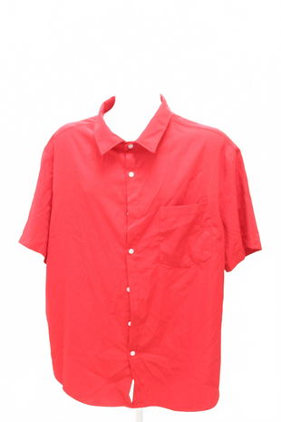 Pánská košile s krátkým rukávem Shein, barva červená, velikost 4XL