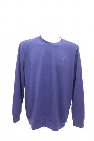 Pánská mikina Benter bez potisku, barva modrá, velikost L