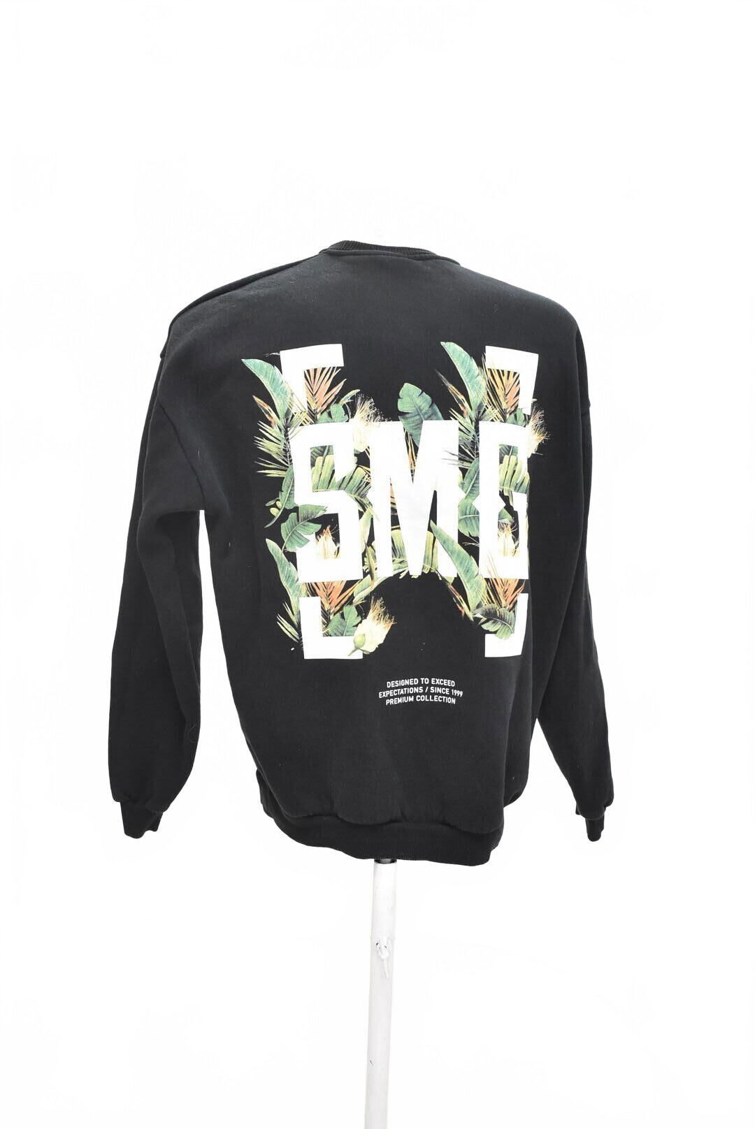 Pánská mikina Smog s potiskem, barva černá, velikost L