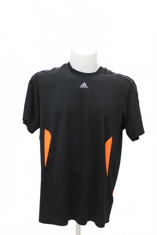 Pánské tričko Adidas bez potisku, barva černá, velikost L