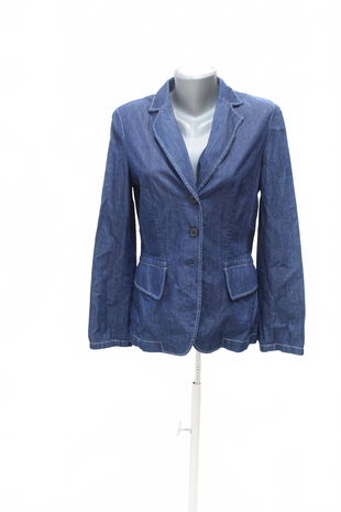 Dámske sako Oui, farba denim, veľkosť M