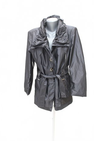 Dámský kabát Domenica Benso, barva šedá, velikost 46