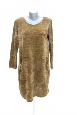 Dámske šaty Made In Italy, farba hnedá, veľkosť L