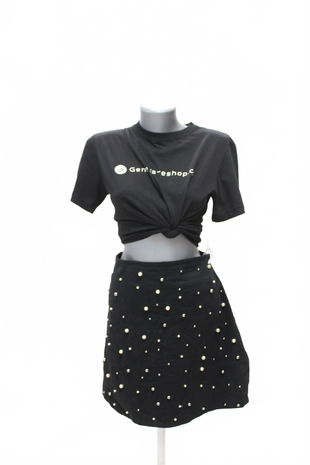 Dámska sukňa Amisu, farba čierna, veľkosť 40