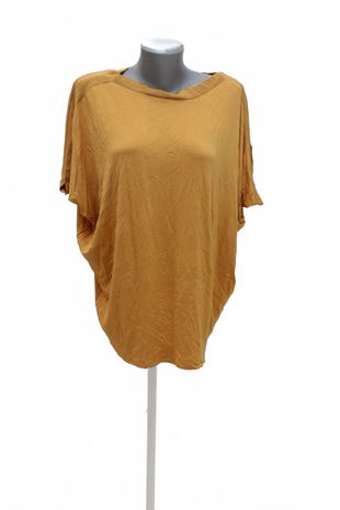 Dámské tričko F&F bez potisku, barva žlutá, velikost 46