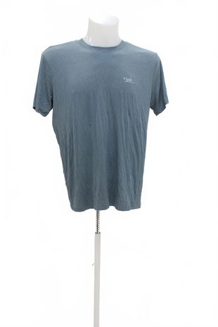 Pánské tričko Benter s potiskem, barva modrá, velikost M