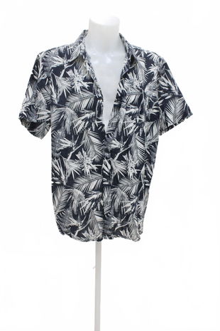 Pánská košile s krátkým rukávem Livergy, barva květovaná, velikost 43