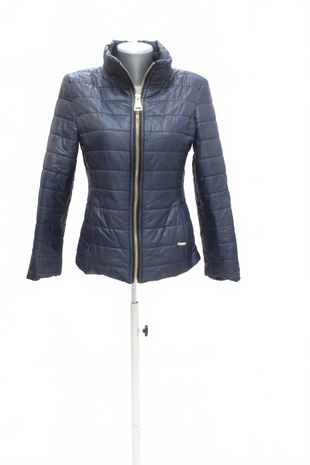 Dámska bunda Made In Italy, farba modrá, veľkosť S