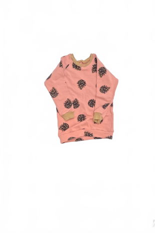 Dievčenské tričko Genesis bez potlače, farba vzorovaná, veľkosť 110