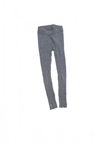 Dievčenské nohavice H&M, farba sivá, veľkosť 4-5 r