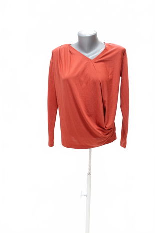 Dámske tričko Sandwich bez potlače, farba oranžová, veľkosť XS