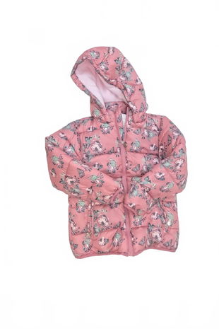 Dievčenská zimná bunda Genesis, farba kvetovaná, veľkosť 128