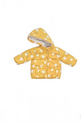 Dievčenská zimná bunda F&F, farba vzorovaná, veľkosť 4-6 m