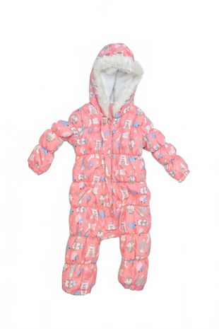 Dievčenská zimná kombinéza F&F, farba vzorovaná, veľkosť 12-18 m