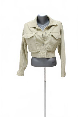 Dámska bunda Amisu, farba béžová, veľkosť 36