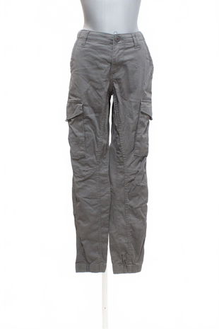 Dievčenské nohavice Jack & Jones, farba sivá, veľkosť 158