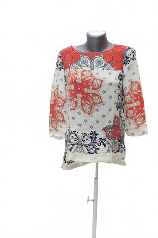 Dámske tričko Massimo Dutti bez potlače, farba vzorovaná, veľkosť S