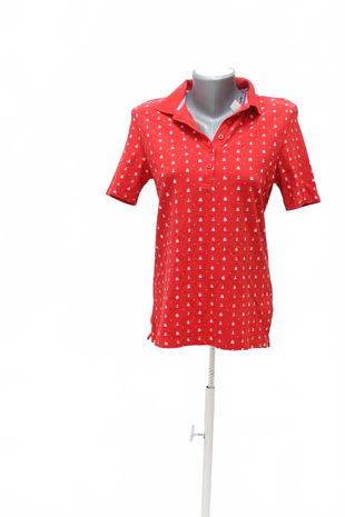 Dámske tričko Christian Berg s potlačou, farba červená, veľkosť 36