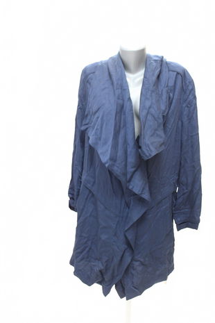 Dámsky kabát Hugo Boss, farba modrá, veľkosť M