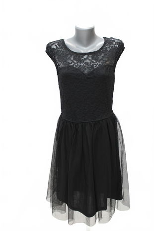 Dámske šaty Terranova, farba čierna, veľkosť L