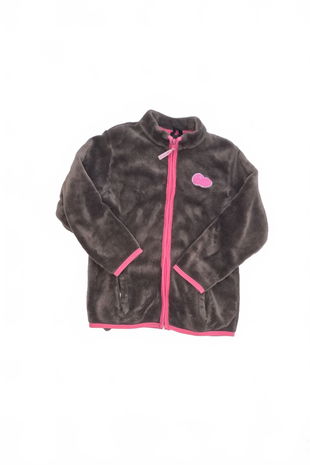 Dievčenská mikina Genesis bez potlače, farba hnedá, veľkosť 9-10 r