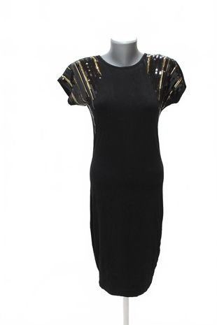 Dámske šaty Janina, farba čierna, veľkosť 34