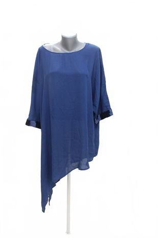 Dámská halenka Janina, barva modrá, velikost 52