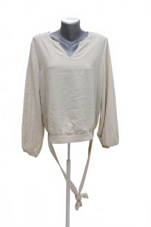 Dámské tričko Emery Rose bez potisku, barva béžová, velikost XL