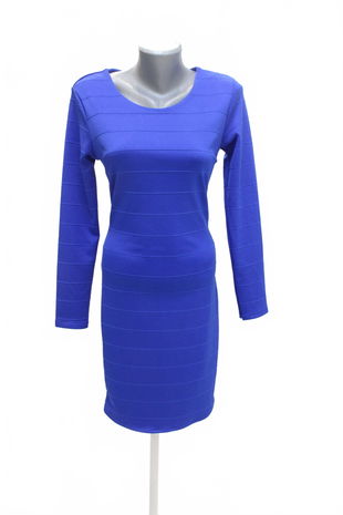 Dámske šaty New Collection, farba modrá, veľkosť S