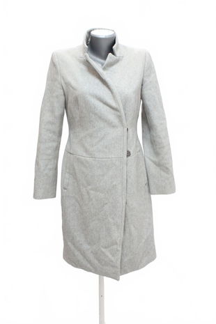 Dámsky kabát Reserved, farba sivá, veľkosť 34