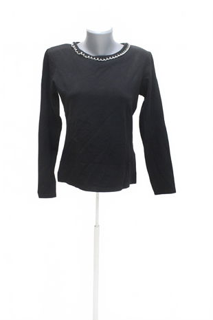 Dámske tričko Zero bez potlače, farba čierna, veľkosť 38