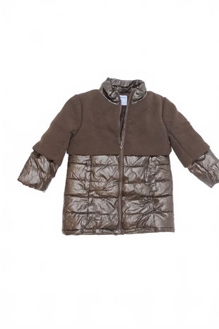 Dievčenská zimná bunda Genesis, farba hnedá, veľkosť 104