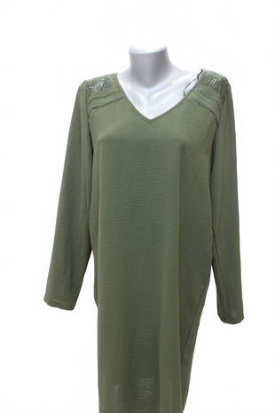 Dámske šaty Vila, farba khaki, veľkosť 38