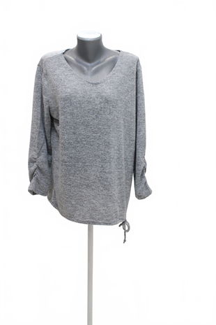 Dámské tričko Beloved bez potisku, barva šedá, velikost 2XL