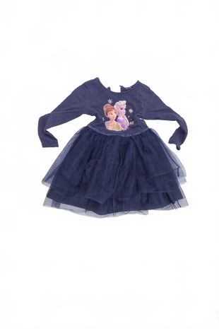 Dievčenské šaty Genesis, farba modrá, veľkosť 1-3 r