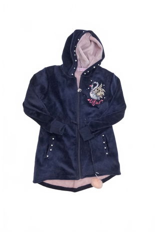 Dievčenská mikina Genesis bez potlače, farba modrá, veľkosť 10-11 r