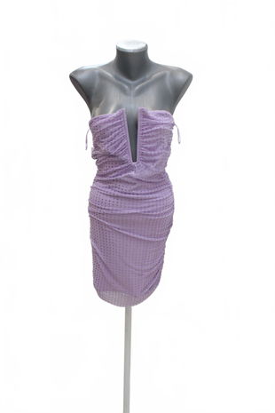 Dámske šaty Bershka, farba fialová, veľkosť L