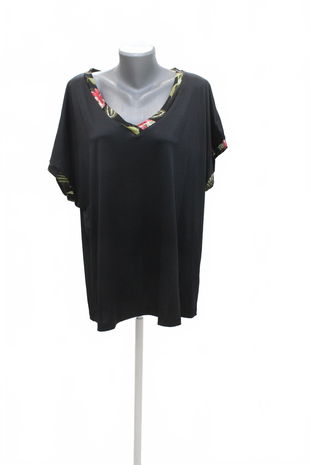 Dámské tričko Atlas For Women bez potisku, barva černá, velikost 48