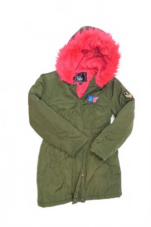 Dievčenská zimná bunda Bpc Bonprix Collection, farba khaki, veľkosť 140