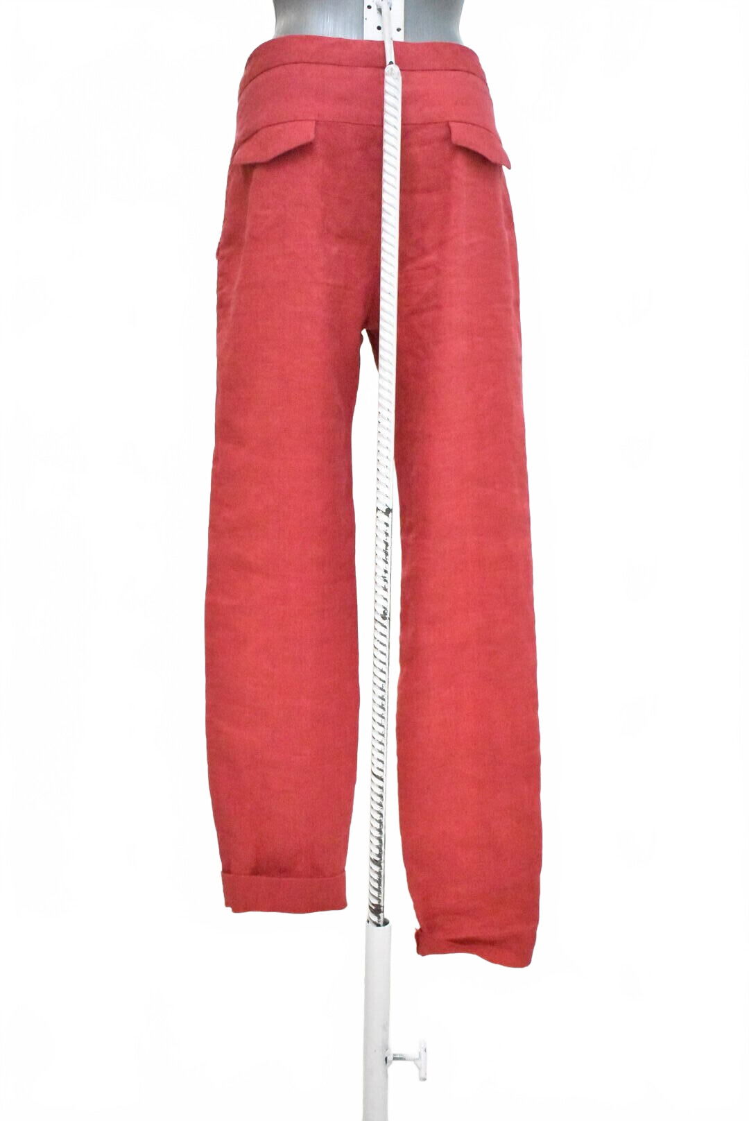 Dámske nohavice Massimo Dutti, farba červená, veľkosť 36