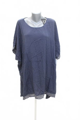 Dámské tričko Genesis bez potisku, barva modrá, velikost 50