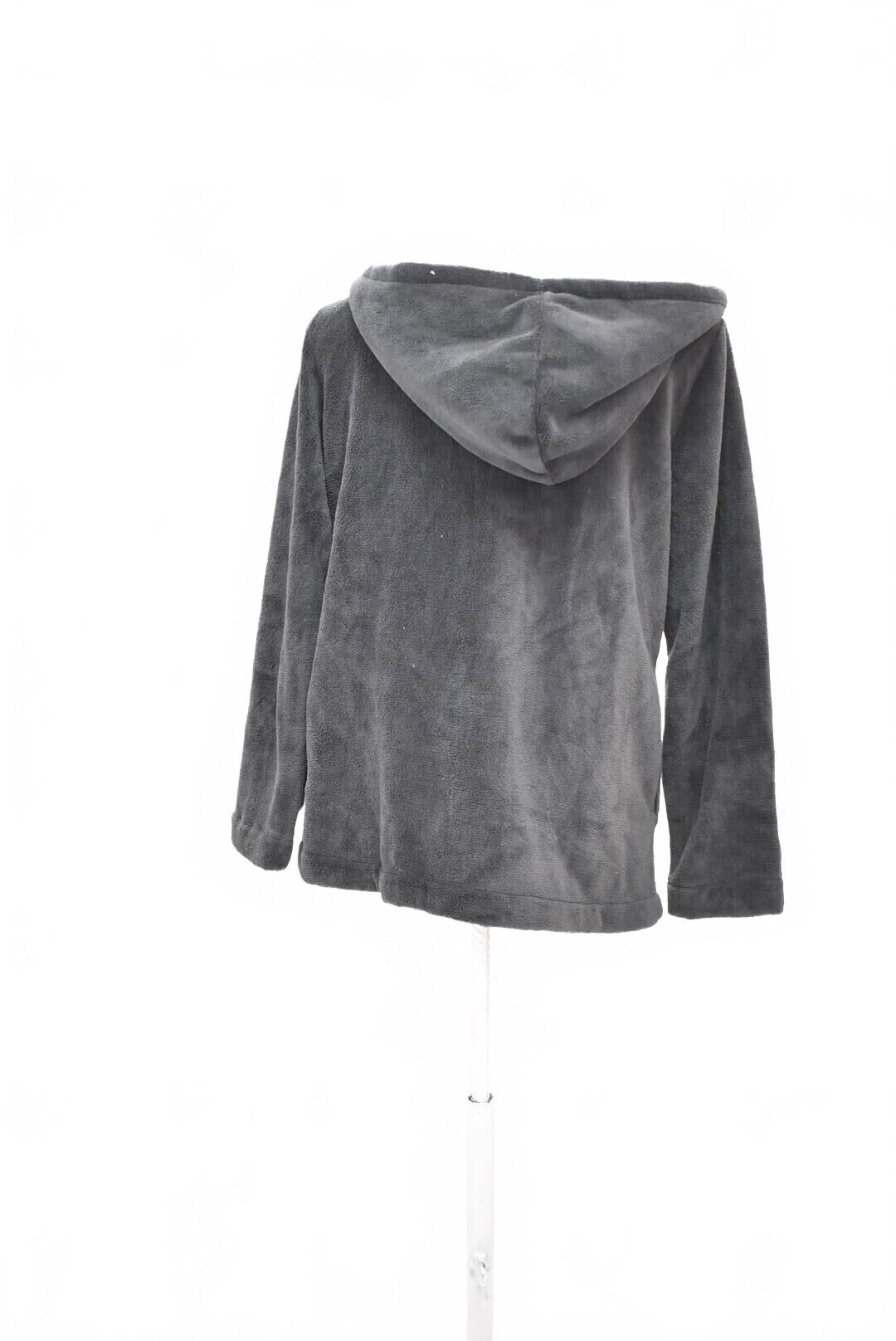 Dámska mikina Etam bez potlače, farba sivá, veľkosť M