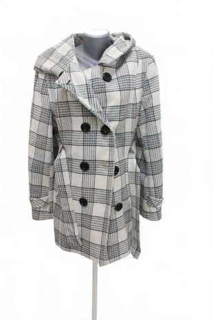 Dámský zimní kabát Adrianno Damianii, barva vzorovaná, velikost 48