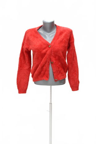 Dievčenský sveter Reserved, farba červená, veľkosť 158