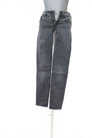 Dámske nohavice Tommy Hilfiger, farba sivá, veľkosť XS