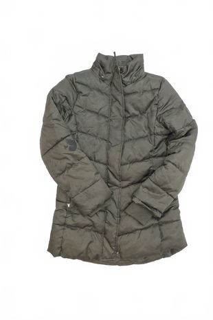 Dievčenská zimná bunda H&M, farba khaki, veľkosť 152