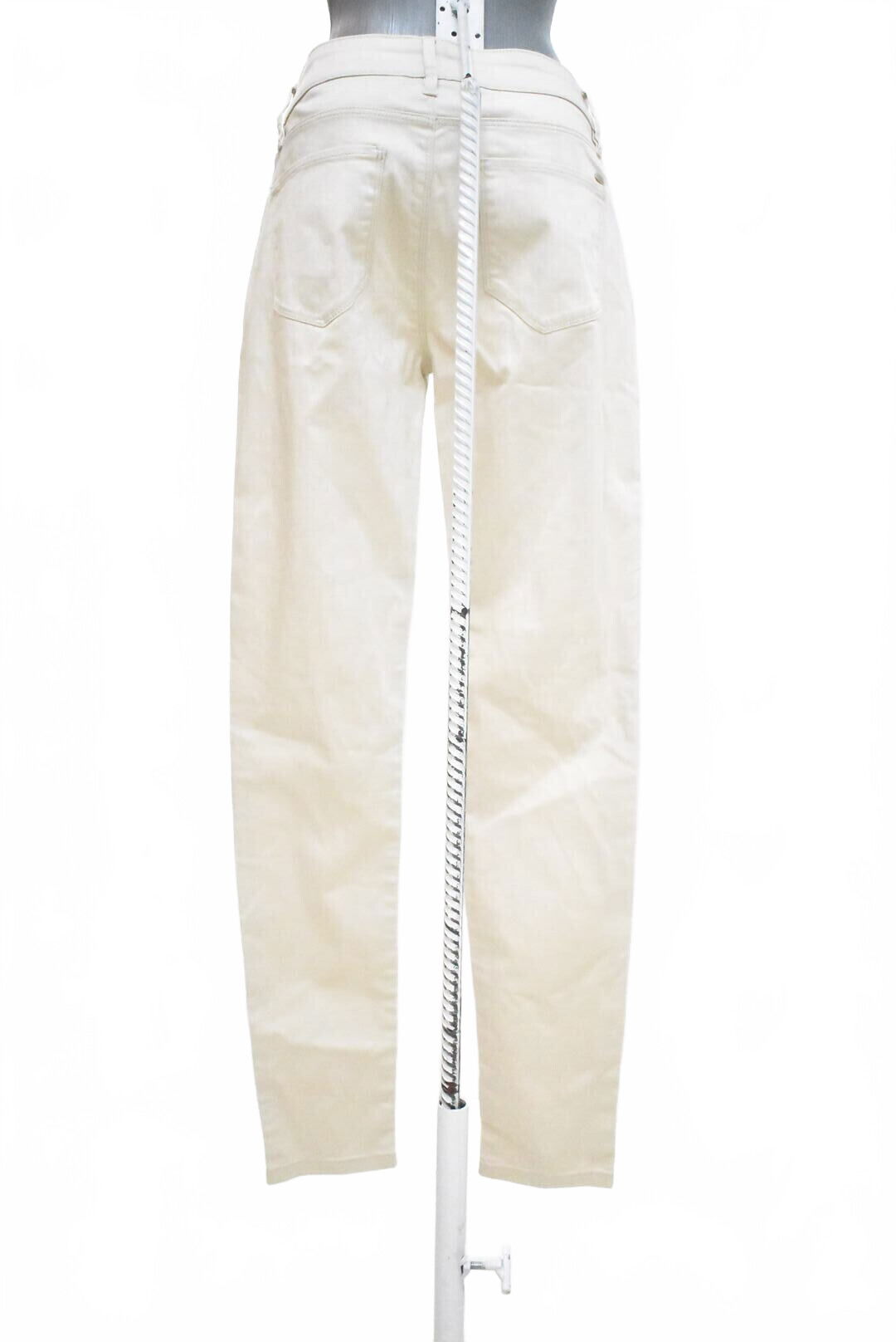 Dámske nohavice Tommy Hilfiger, farba béžová, veľkosť M