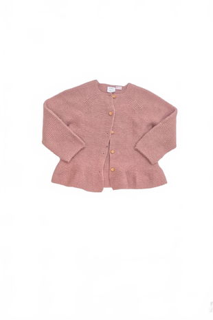 Dievčenský sveter Zara, farba ružová, veľkosť 110